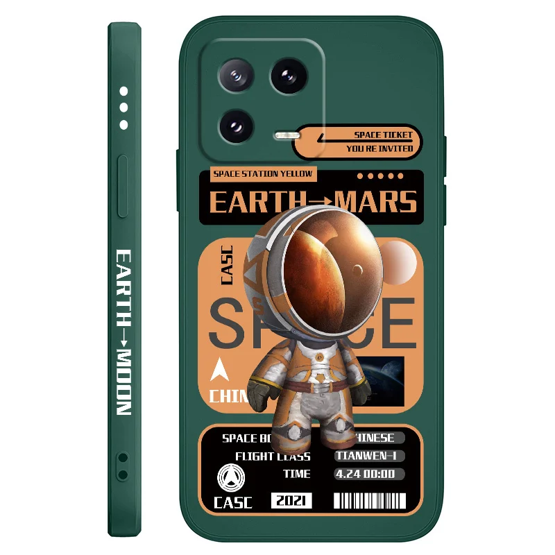 Astronaut Liquid Silicone Phone Case - Premium Protection with Stylish Design