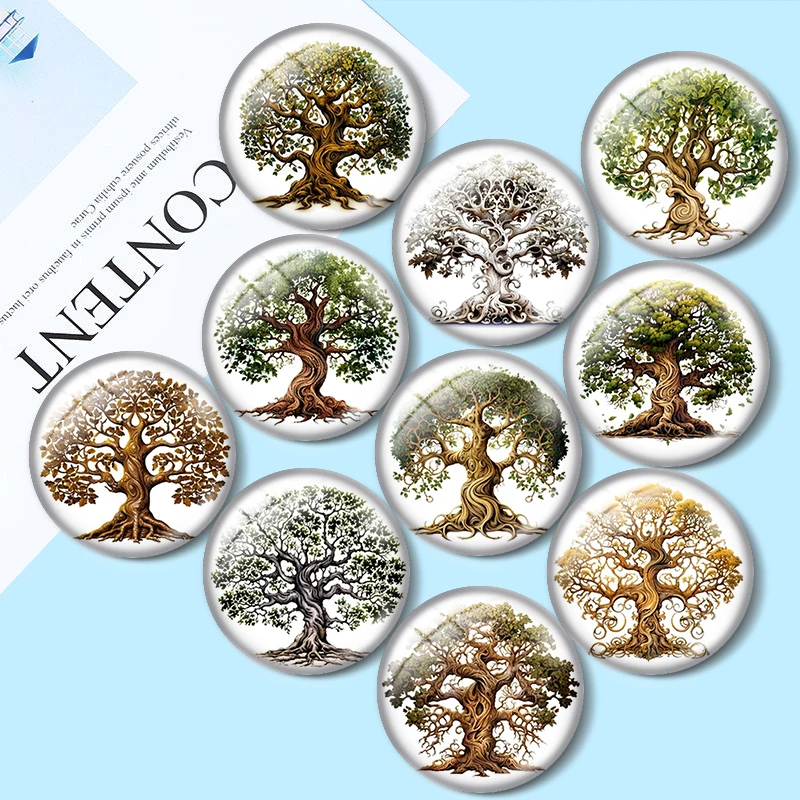 Twisted Filigree Tree 10pcs 12mm/18mm/20mm/25mm Round photo glass cabochon demo flat back Making findings demo
