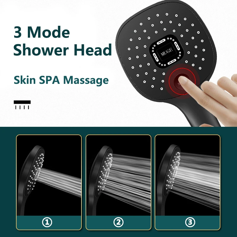Shower Head XIAOMI MIJIA High Pressure Shower Head Bathroom Rainfall SKIN SPA 3 Mode Water Saving Shower Faucet Nozzle Bathroom Accessories