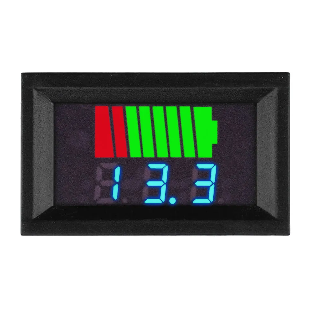 DC 6V-72V Battery Capacity Indicator Voltage Tester LED Digital Display Lithium Battery Voltage Monitor for Car battery tester voltage tester voltage gauge