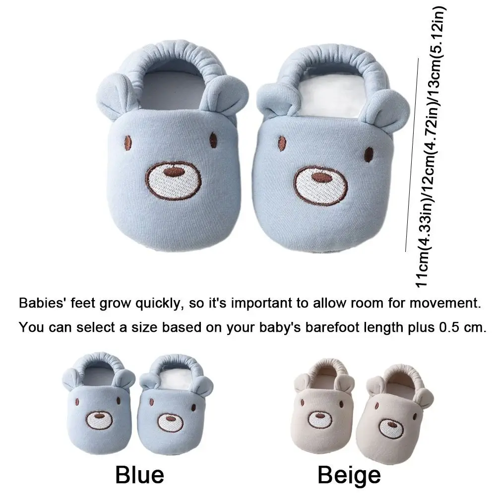 Fashion Cotton Baby Shoes Soft Animal Pattern Infant First Walkers with Ears Anti Slip Newborn Socks Shoes Spring Autumn