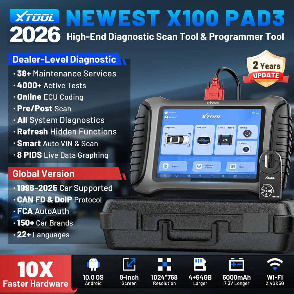 Outil Diagnostic XTOOL X100 PAD3 SE V2.0 - Programmeur De Clés, Occasion Avec Mises à Jour