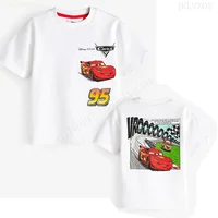 Summer Lightning McQuee T Shirt Car Kids Men Girls Short Sleeve Boy Friends Tee Shirt Clothes T-shirt Children Women 1
