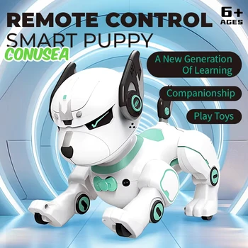 Robot intelligente Cucciolo Giocattoli interattivi Radiocomando Cane Telecomando Pet Robot intelligenti Animali Giocattolo Regali di compleanno per bambini