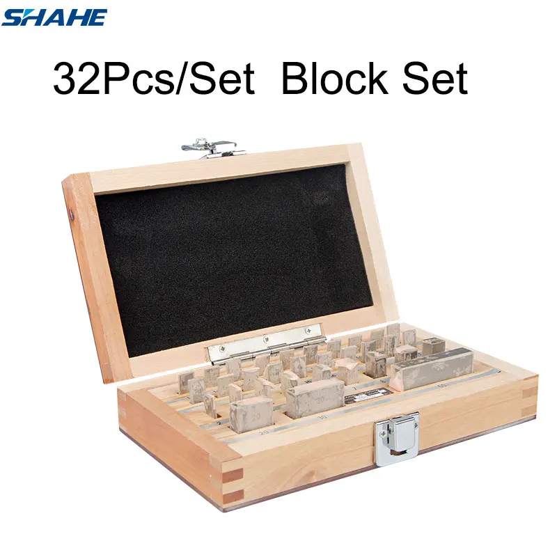 shahe Block Gauge 32Pcs/Set 1 grade 0 grade Caliper Block gauge