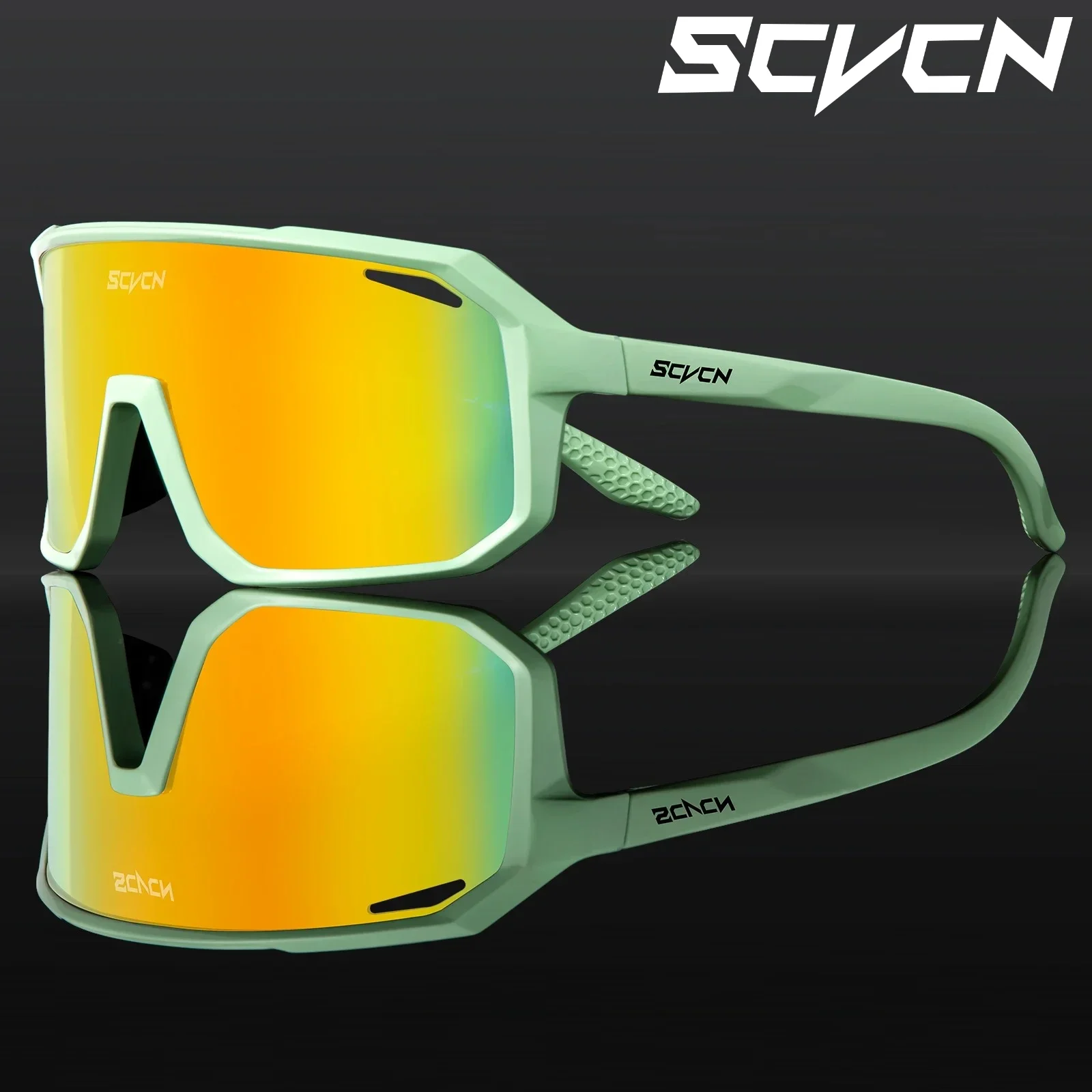 Cycling Sunglasses SCVCN Photochromic UV400 for Men Women