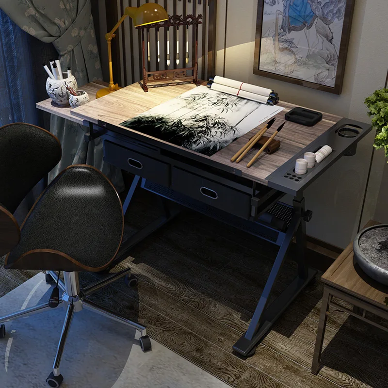 Lifting desk painting table drawing oil painting design architect workbench