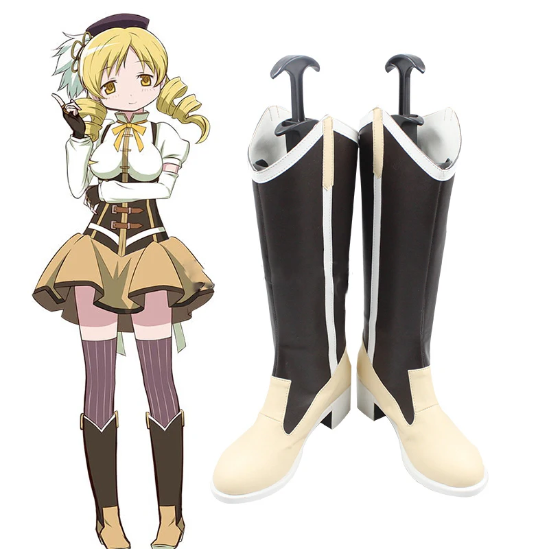 

Anime Puella Magi Madoka Magica Mami Tomoe Cosplay Boots Custom Made Shoes
