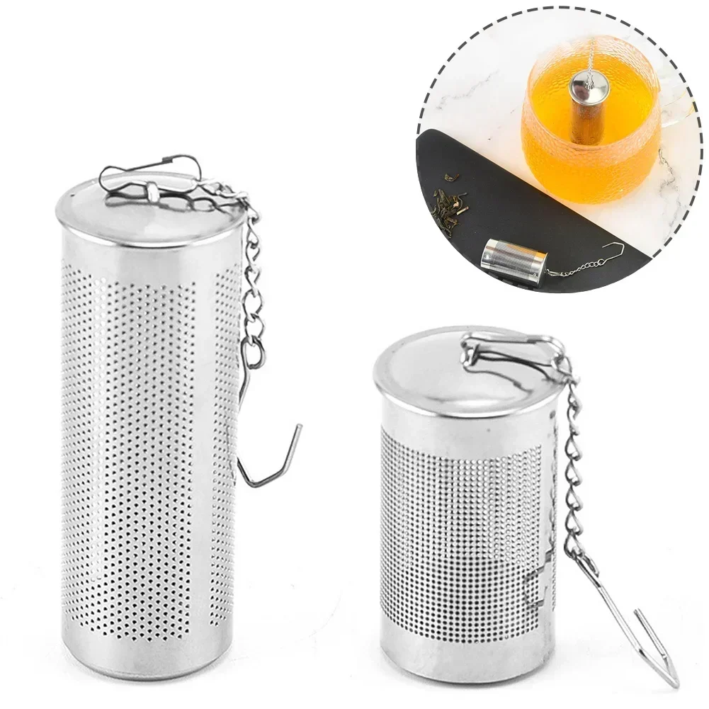 Tea Infuser Tea Strainer Tea Filter S/L Stainless Steel Tea Infuser Locking Spice Leaf Tea Ball Strainer Mesh Filter Home Kitchen