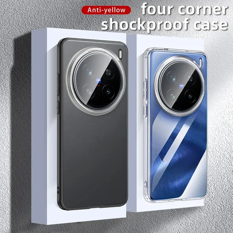Crystal Clear Hard PC Shockproof Camera Protection Transparent Phone Case