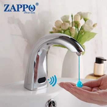 ZAPPO Code อัตโนมัติ Soap Dispenser Sensor Chrome Touch-ฟรี Liquid Dispenser Electroplate ฆ่าเชื้อสำหรับห้องน้ำห้องครัว 1
