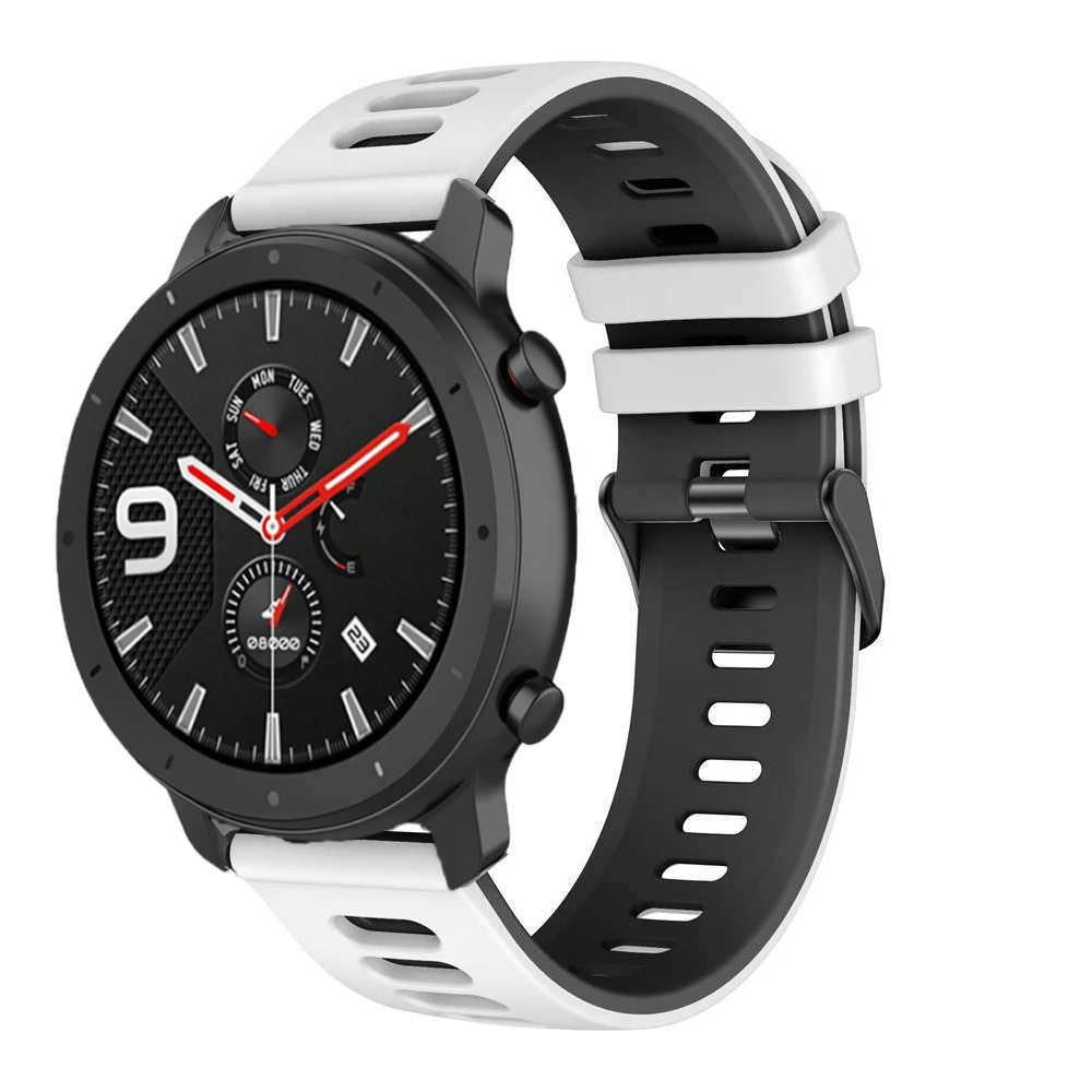 Silicone Sport Watchband – 20/22mm Replacement Strap