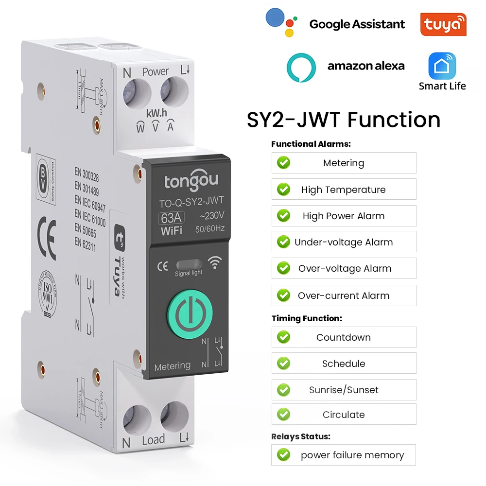 Programmateur (Timer) Connecté WiFi TUYA - Pour Prise/Appareil - Blanc - Universel