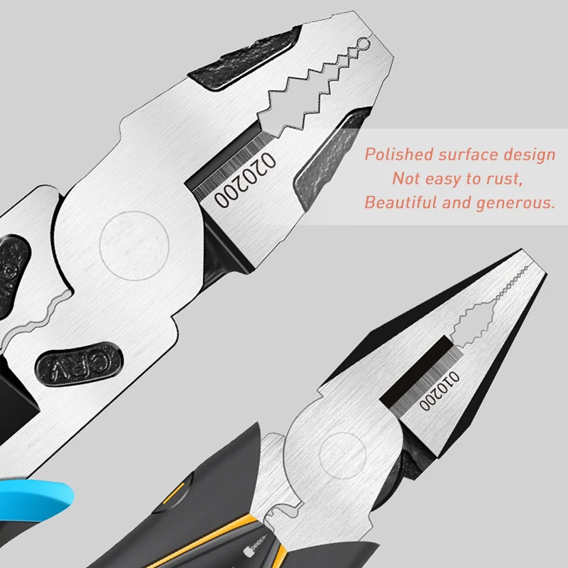 6''8''9'' Multifunction Pliers Set Combination Pliers Stripper/Crimper/Cutter Heavy Duty Wire Pliers Diagonal Pliers Hand Tools