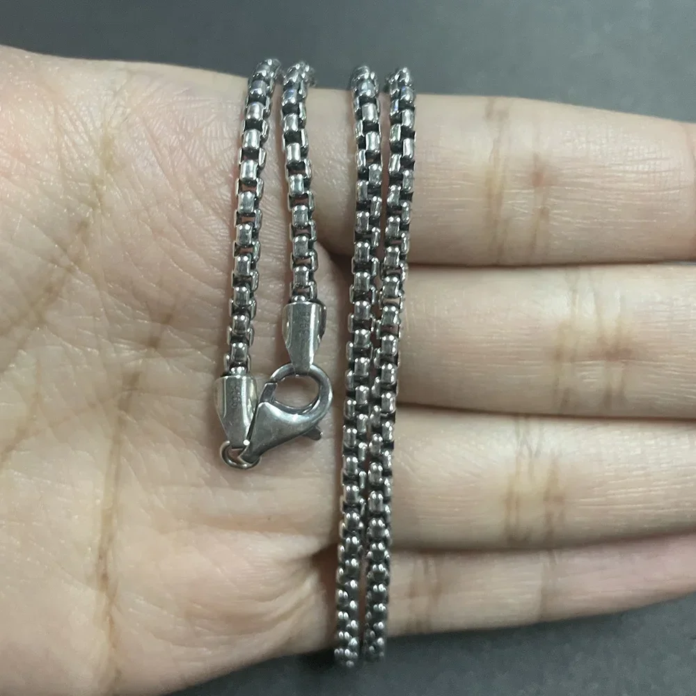 Bracciale A Catena Con Perline In Argento 925 Massiccio: 3 Mm, 8 Pollici, Unisex, Elegante E Ipoallergenico