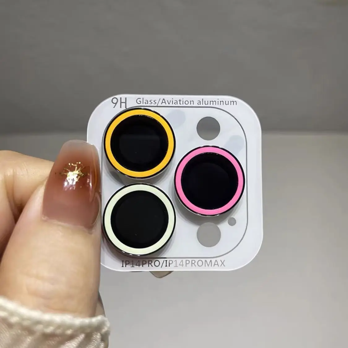 Luminous Camera Protector: Ceramic Lens Ring with Tempered Glass Cover