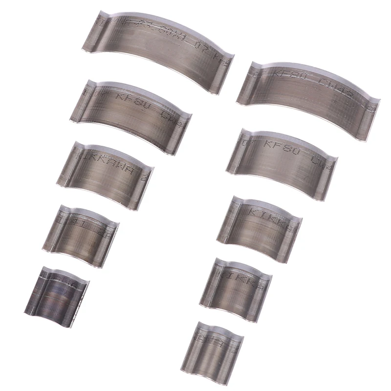 하프 라운드 커터 펀치 가죽 공예 도구, 벨트 지갑 코너 모양 펀칭용 수제 공예 도구, 19mm-72mm, 10 개