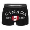 Custom Flag Of Canada Underwear Men Breathbale Patriotism Boxer Briefs Shorts Panties Soft Underpants For Homme 1