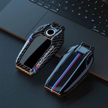Cover chiate/telecomando ABS Display A LED Car Key Caso Della Copertura Per BMW 5 Serie 7 G12 G11 G30 G32 G31 i8 I12 I15 G01 X3 G02 X4 G05 X5 G07 X7 - 2022 di modo ABS Display A LED Car Key Caso Della Copertura Per BMW 5