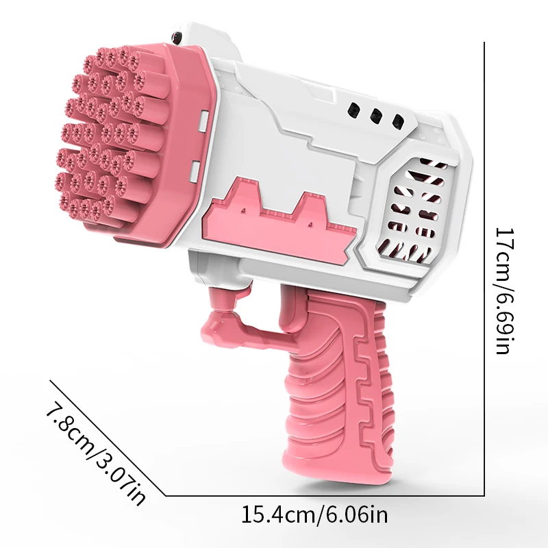 Bring 2 bottles of 50ml bubble water 2pcs 40 hole bubble guns toy handheld bubble wedding outdoor toy boys and girls toy gift 6