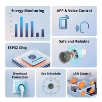 SONOFF S60 EU ปลั๊กไฟอัจฉริยะ SONOFF ปลั๊กไฟอัจฉริยะแบบ Wifi พร้อมระบบป้องกันไฟเกิน ตั้งเวลา ควบคุมการใช้งานผ่านแอป EWeLink รองรับ Alexa และ Google 2