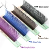 Lashonly YY Shape Blue Purple Brown Eyelash Extension Soft Natural Synthetic Mink Hand Woven Premium Colored Mesh Net Cross Lash 2