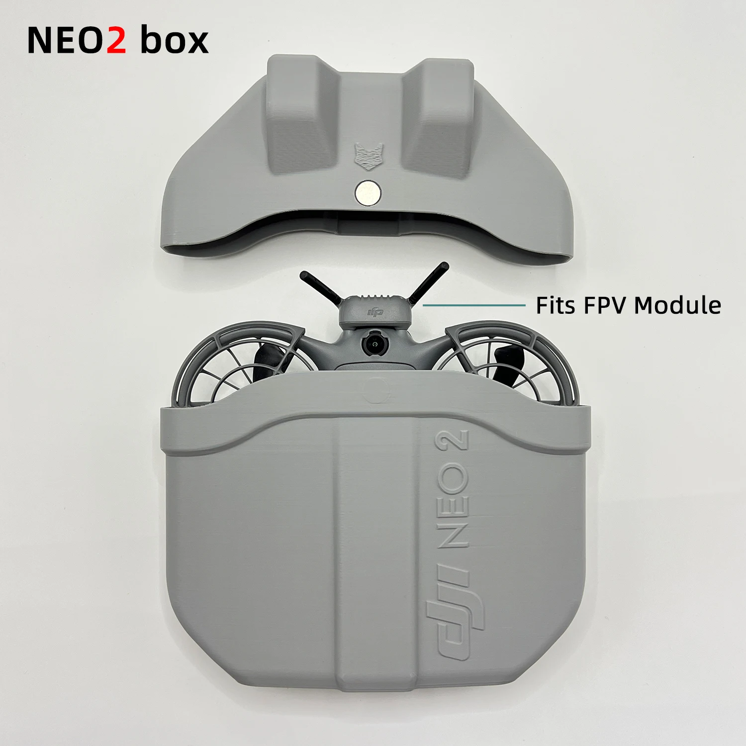 DJI Neo2 드론용 자석 케이스 - 탈착식 뚜껑, 디지털 전송 모듈 호환, 경..