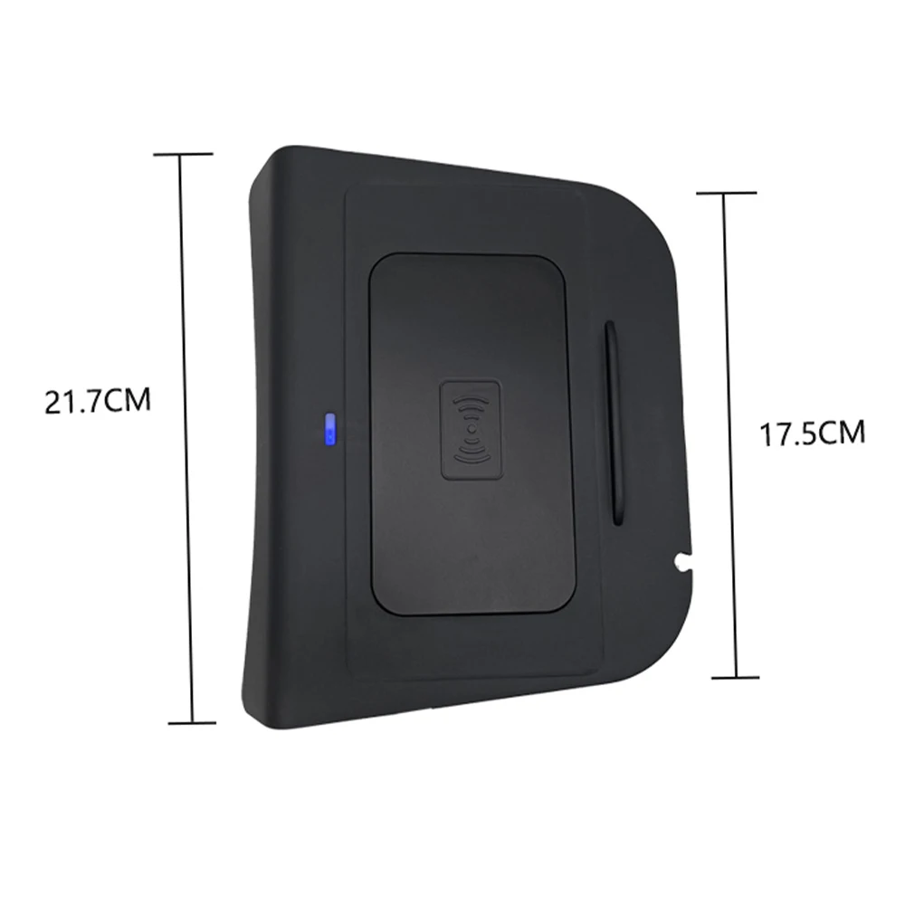 Car Wireless Mobile Phone Charger Center Console Storage QI