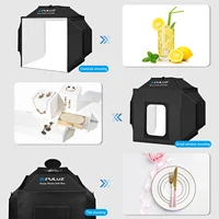 PULUZ 40cm Photo Studio Kit Light Box 4 Color Backdrop,72W 5500K LED Photo Softbox Foldable Photography Studio Shooting Tent Box - Image 6