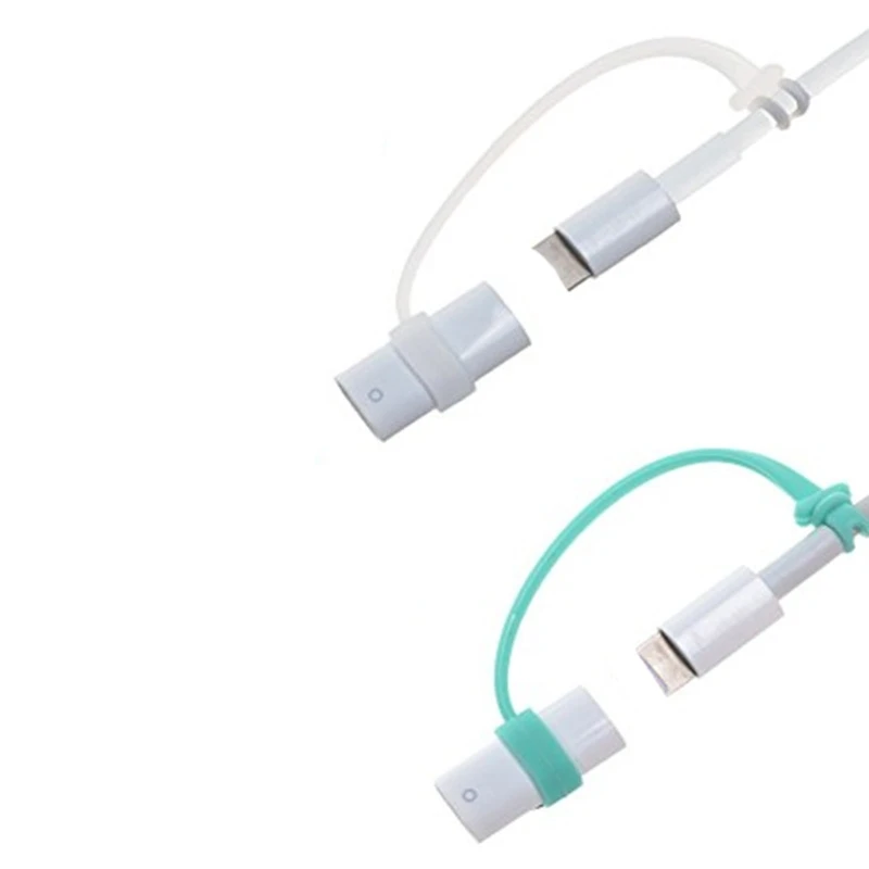 Silicone Charging Adapter and Pen Cap Keeper for Tablets - Anti-Loss Holder, 2-Pack, 9.5cm