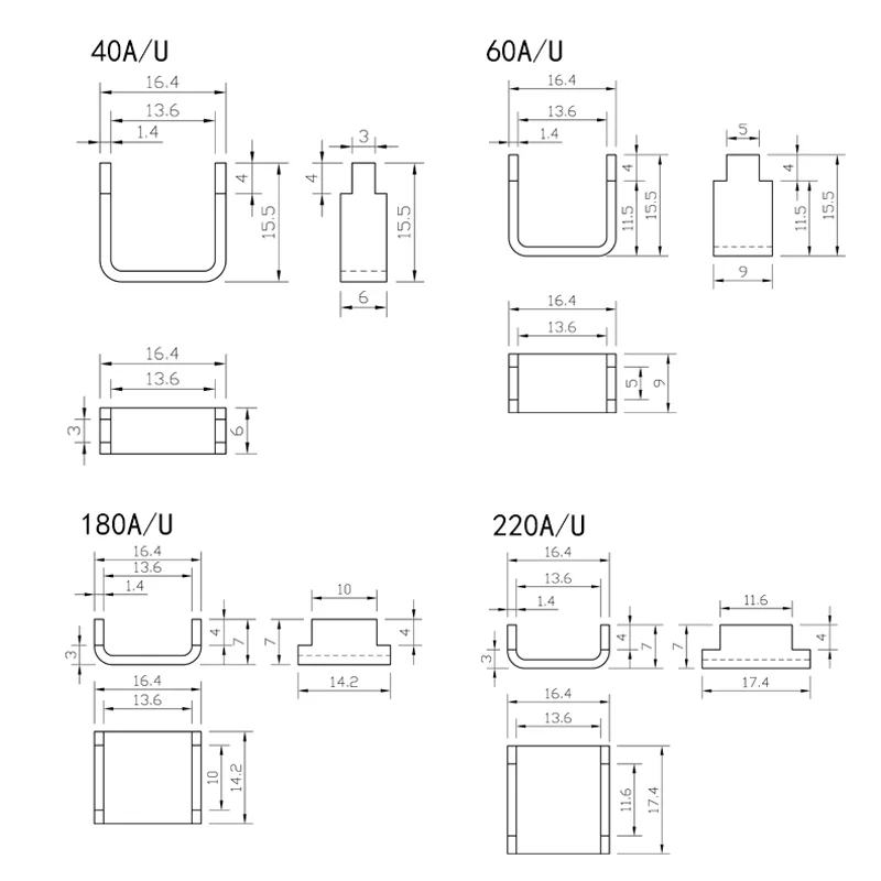 DC Current Shunt FL-U 180A 200A FIXED RESISTOR Current Diverter Resistance For Welding Machine Plate
