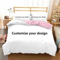 3D Printed Custom Bedding Set Microfiber Customized Duvet Cover with Pillowcases Twin Full Queen King Size Any Picture Size 1
