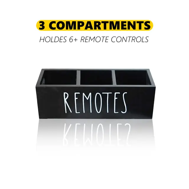 Wooden Remote & Desk Organizer 4