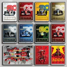  Formula 1 Car Pictures for Wall Decoration for Home Canvas Painting Wallpapers Home Decor Stickers and Posters Room Print Poster 