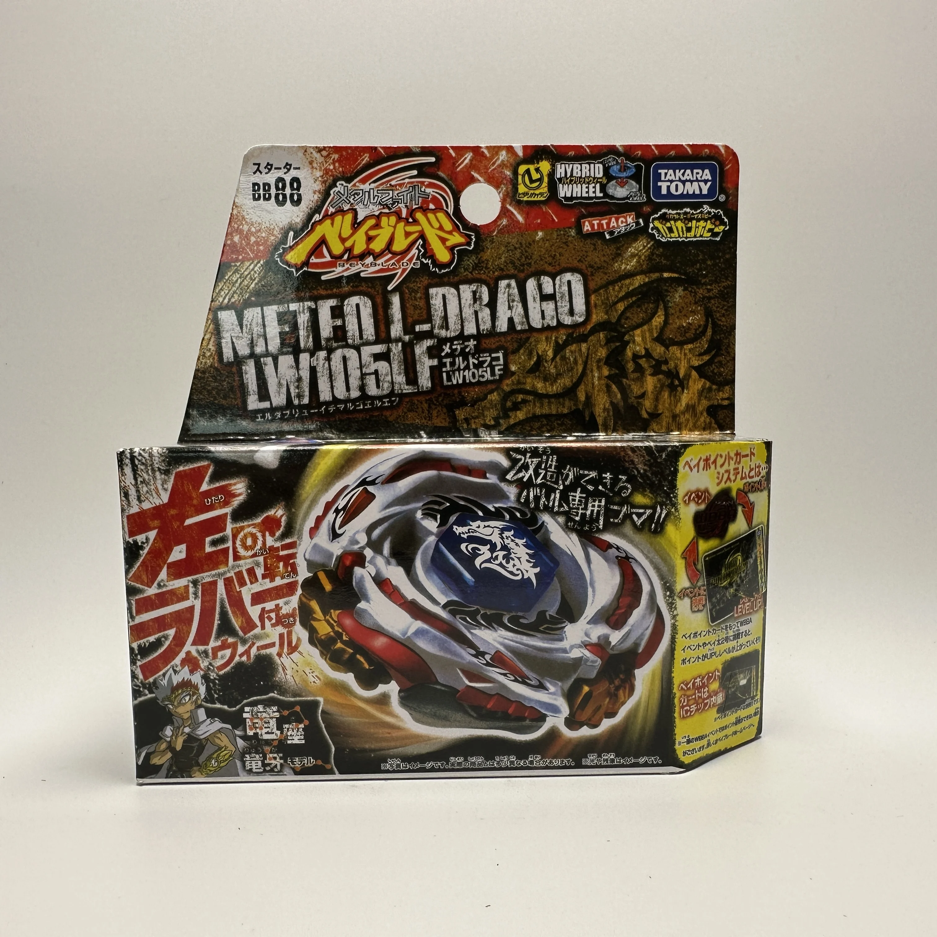 Takara Tomy Beyblade Bb-88 Metal Fusion Meteo L Drago + Lanciatore Forte