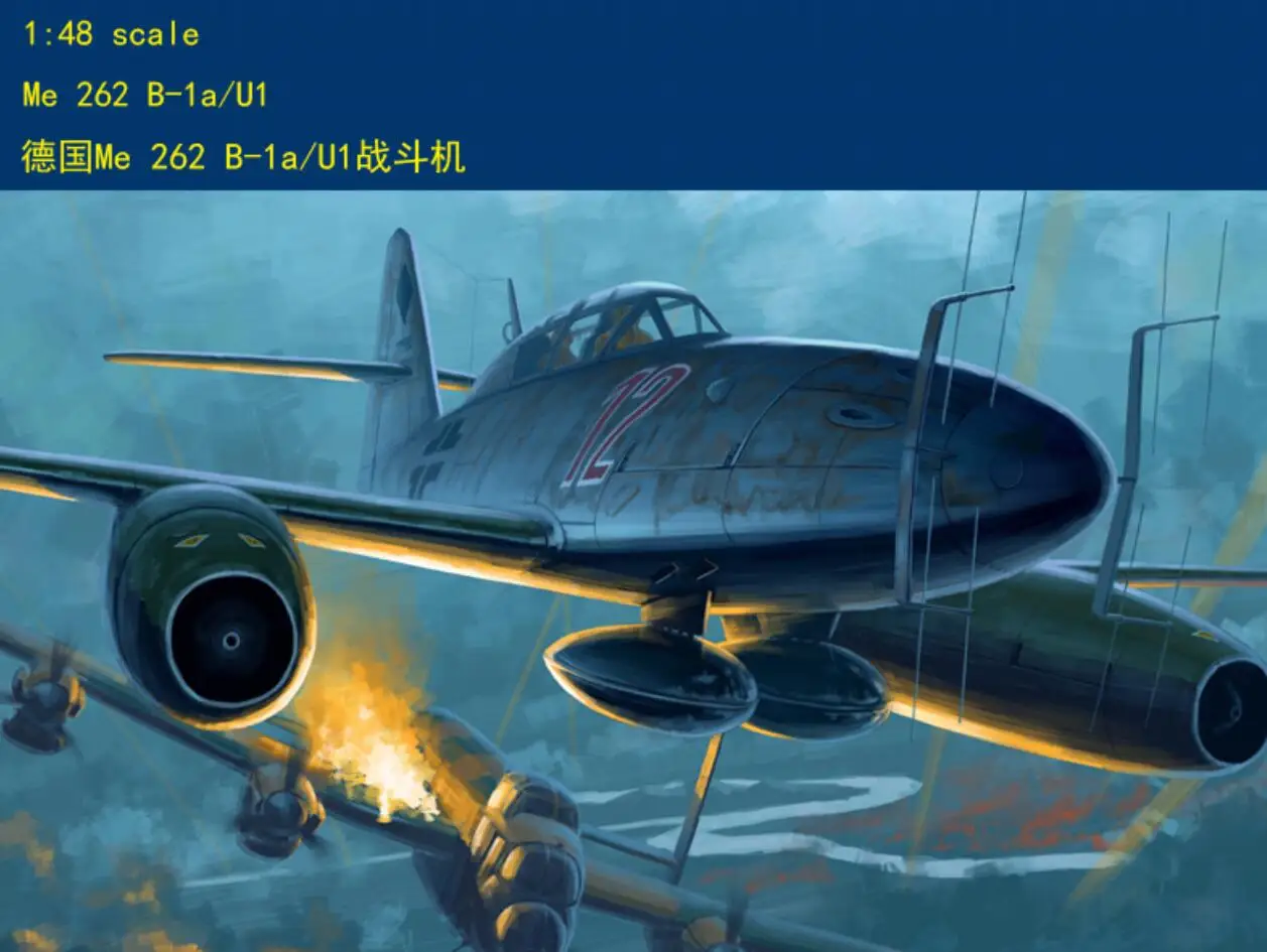 

80379 Messerschmitt Me 262, 1/48 дюймов, пластиковая модель для бойцов B-1a, U1