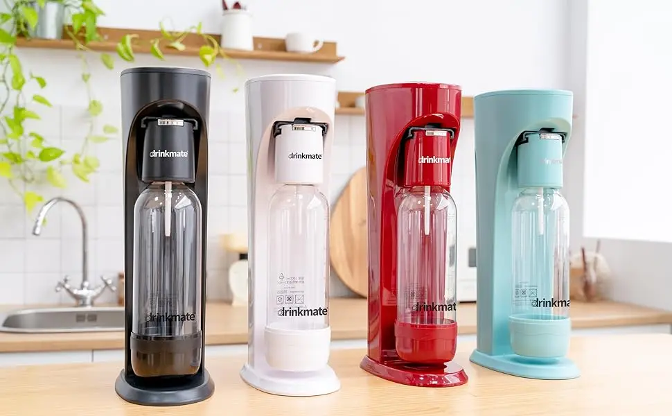 Description Picture 3 of itemOmniFizz Sparkling Water and Soda Maker, Carbonates Any Drink, ULTIMATE BUNDLE - Includes three 60L CO2 Cylinders, Two