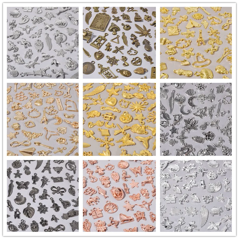 Multicolor Alloy Metal Cute Charms for DIY Jewelry Creations
