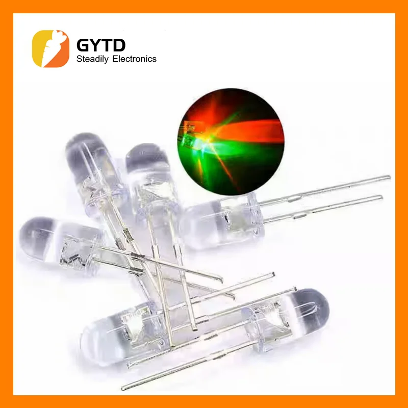 50 Pz 5Mm Bianco Verde Rosso Blu Giallo Diodo Emettitore Di Luce Automatico Lampeggiante Led Flash Control Lampeggiante 5Mm Led Diodo 1.5Hz