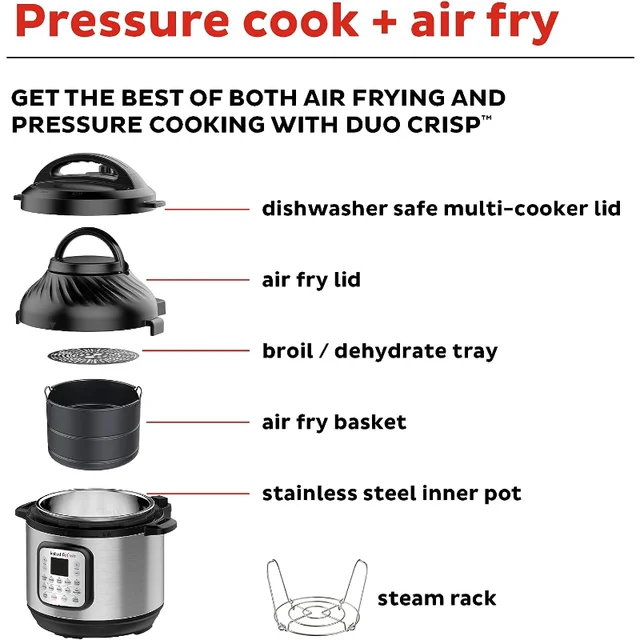 Instant Pot Duo Plus 8 Qt. Multi-Use Pressure Cooker with Whisper