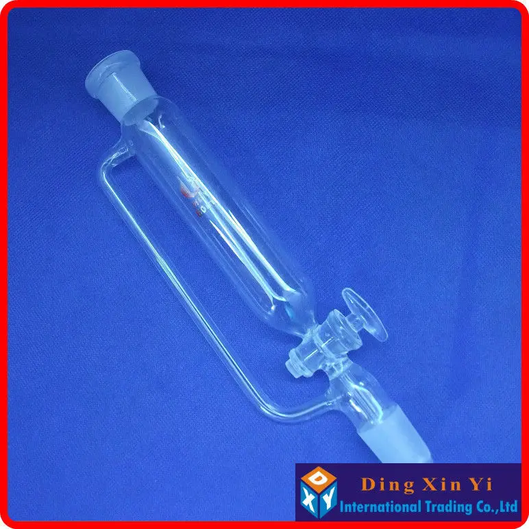 60ml Separatory funnel constant pressure cylindrical shape,constant-voltage funnel,Pressure Equalizing glass funnel