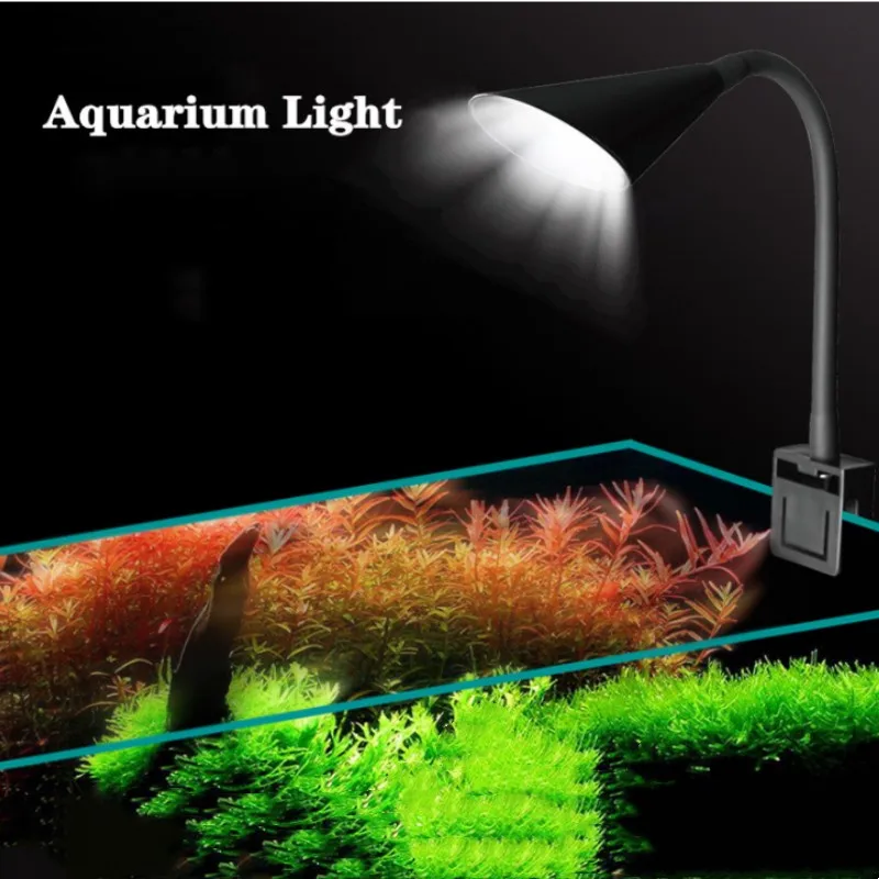 Aquarium Led Lights Clipon Fish Tank Freshwater Tank Coral Reef Plants Grow Led Lights 스마트 수족관