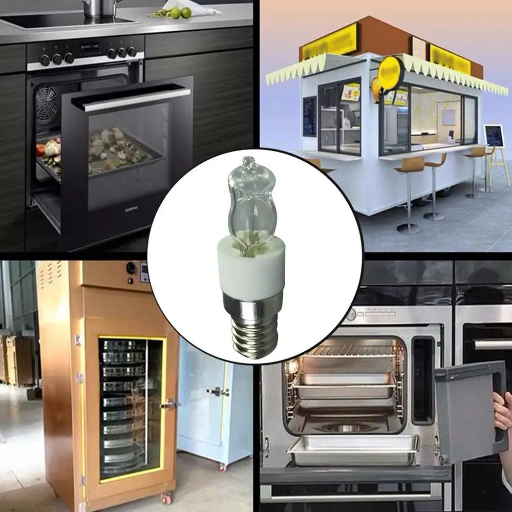 Description Picture 4 of item40W/50W E14 Oven Light Bulb 110V/220V Halogen Oven Lamp High Temperature 500℃ Resistant Safe Dryer Microwave Light Bulb