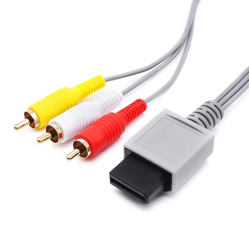 1.8m 3 RCA Cable AV Cable for Wii Wii U, Composite Audio Video TV