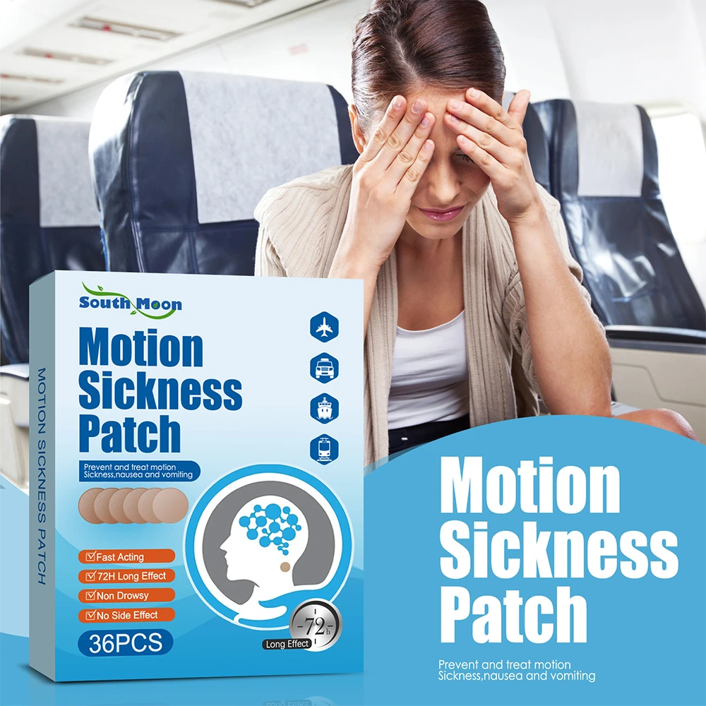 36pcs Motion Sickness Patch Herbal Medical Patch Car Sickness Travel