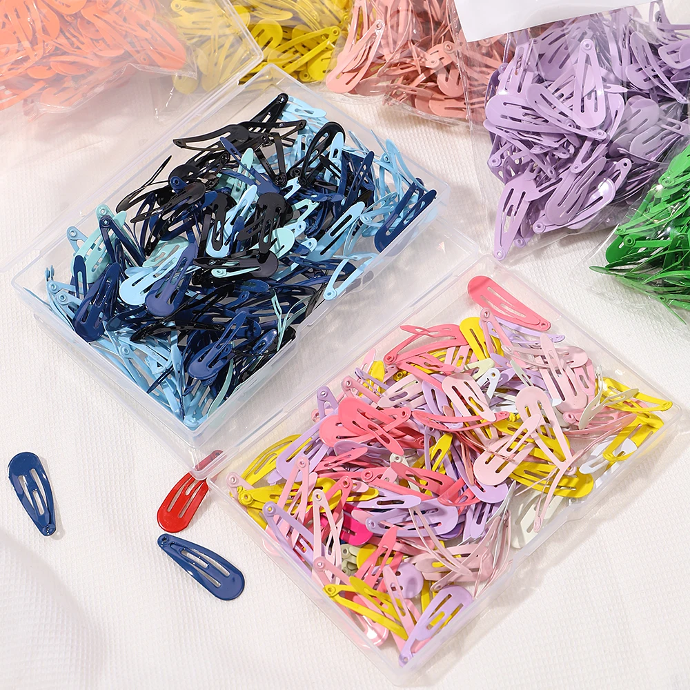 Hair Clips Hair Accessories 30Pcs/bag Girls Cute Mini Colorful Waterdrop Shape Hairpin Sweet Hair Clips Barrettes Slid Clip