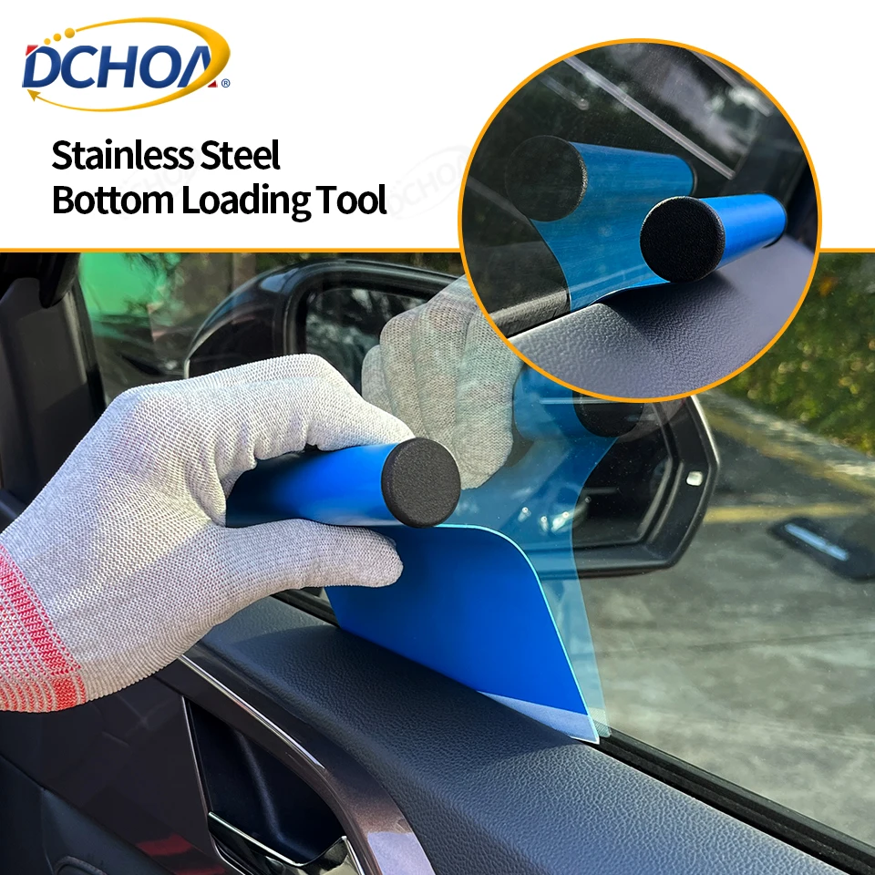 Car Wrapping Tools Vinyl Squeegee Window Tinting Squeegee Automotive Film Tools Scraper Tool Kit Window Tint Squeegee Car Tint Tools Window Gap Tinting Tool Stainless Steel Tool Window Film Edge Tucking Squeegee Detailing Accessory