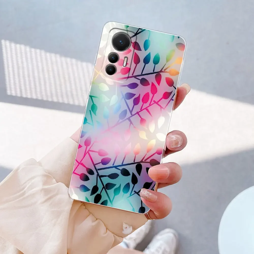 Elegant Marble Clear Soft Silicone Case for Xiaomi 12 Lite 5G - 6.55''