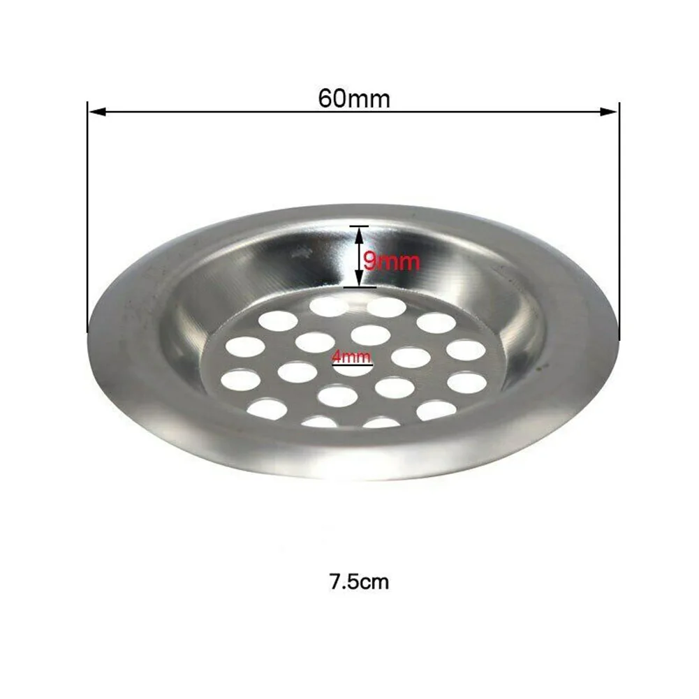 

60mm 75mm STEEL PLUG STRAINER Drain Stoppers Bath Sink Shower Drain Filter Cover Hair Catcher UK Strainers Bathroom Accessories
