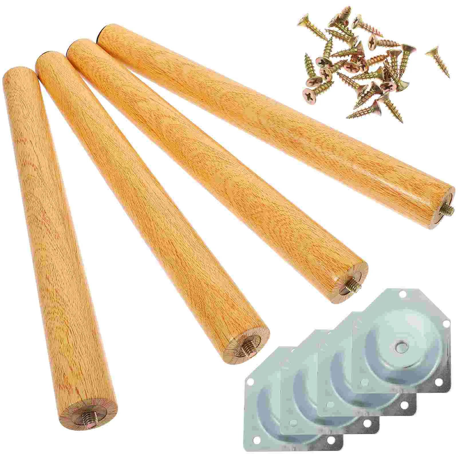 Solid Wood Table Legs Furniture Wooden for Support Feet Couch Riser Replacement